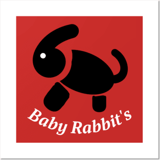 Baby rabbit design Posters and Art